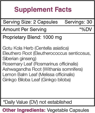Secrets of the Tribe - Tribal Recall, Memory Support, Herbal Supplement Blend (60 Capsules)
