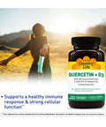 Country Life Quercetin + Vitamin D3 With 500Mg Of Quercetin & 100% Daily Value Of Vitamin D3 90 Vegetarian Capsules Certified Gluten Free Certified Vegetarian