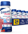 Ensure Plus Nutrition Shake With 16 Grams Of Protein & Plus Liquid Nutrition Shake With Fiber 16 Grams Of Protein Vanilla 8 Fl Oz Bottle (Pack Of 24)