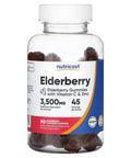Nutricost Elderberry Gummies with Vitamin C & Zinc 90 Gummies