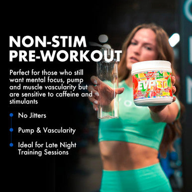 Evogen EVP 3D - Stim Free Pre Workout Powder for Men & Women | Sugar Free Non Stim Preworkout with Beta Alanine and Creatine for Energy & Pump | Citrus Candy | 40 Servings