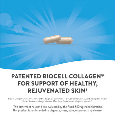 Nature'S Way Hydraplenish, With Patented Biocell Collagen And Hyaluronic Acid To Support Healthy Skin*, 60 Capsules
