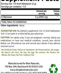 Best Naturals D-Mannose Pure Powder - Urinary Tract Cleanse Supplement - 8 OZ