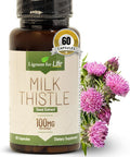 Lignans For Life Milk Thistle Seed Extract Herbal Supplement For Dogs, 100Mg - 60 Vegetarian Capsules, Canine Liver Health, Natural Milk Thistle Supplement, Liver Supplement, Liver Support Supplement