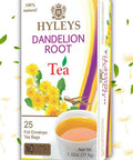 Hyleys Dandelion Root & Green Tea with Milk Thistle and Licorice Root - Herbal Detox Blend - 25 Tea Bags