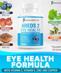 Jb Wellness Areds 2 Eye Vitamin & Mineral Supplement, Contains Lutein, Vitamin C, Zeaxanthin, Zinc & Vitamin Enhance Vision Supplement - 180 Count