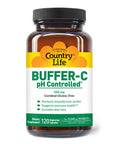 Country Life Buffer-C Ph Controlled 500Mg Stomach Friendly Non-Acidic 120 Vegetarian Capsules Certified Gluten Free Certified Vegetarian
