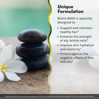 Irwin Naturals Biotin-6000 Supports Healthy Skin Hair & Nails - Strength + Protection With High Potency 6000 Mcg Bamboo Avocado Coconut & More - 60 Liquid Softgels With Pill Case