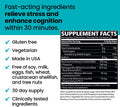Neuroq Calm Thinking Gummies - Relaxation Support, Calm & Focus - With Sensoril Ashwagandha, Gaba, L-Theanine, Lemon Balm & Chamomile - 30 Day Supply / 90 Gummies