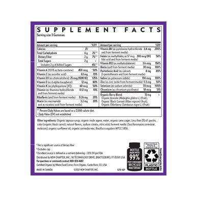 New Chapter Men s Multivitamin Gummies, 66% Less Sugar, Men s Gummy Vitamins with Vitamin C, D3 & Zinc, Non-GMO, Gluten Free, Berry-Citrus, 75ct