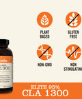 Naturewise Elite Cla 1300 Potency 95% Cla Safflower Oil Supplement