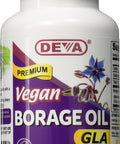 DEVA Vegan Vitamins Vegan Borage Oil 500 mg Vcaps, 90-Count Bottle
