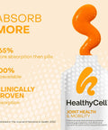Healthycell Joint Health & Mobility Daily Liquid Supplement - Joint Support Supplement Inflammation Response Cartilage & Flexibility With Curcumin Glucosamine & Chondroitin - 30 Gel Packs