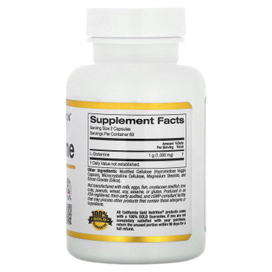 California Gold Nutrition L-Glutamine, Ajipure, 60 Veggie Capsules