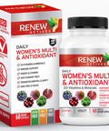 Renew Actives Women'S Multi-Vitamin & Antioxidant: Daily Health Supplement For Woman- 20 Vitamins & Minerals - 60 Capsules
