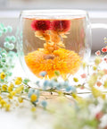 Teabloom Flowering Tea - 12 Unique Varieties of Blooming Tea Flowers - Hand-Tied Green Tea Leaves & Edible Flowers - 12-Pack Canister