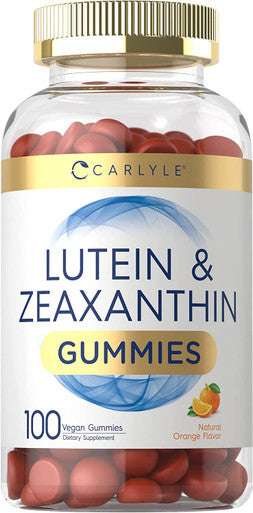 Carlyle Lutein And Zeaxanthin Gummies | 20Mg Of Lutein Supplement | 100 Orange Flavor Vegan Gummies | Non-Gmo, Gluten Free