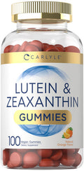 Carlyle Lutein And Zeaxanthin Gummies | 20Mg Of Lutein Supplement | 100 Orange Flavor Vegan Gummies | Non-Gmo, Gluten Free
