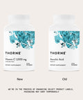 Thorne - Vitamin C 1000 Mg Supplement - Supports Healthy Immune Function & Collagen Formation - Provides Antioxidant Benefits - Third-Party Certified - Gluten Dairy & Soy-Free 60 Capsules