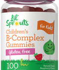 Carlyle Kids B Complex Gummies | 100 Count | Vegan | Natural Peach Raspberry Flavor | Non-Gmo, Gluten Free | By Lil' Sprouts