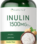 Carlyle Inulin Powder Capsules | 1500Mg | 200 Count | Non-Gmo And Gluten Free Supplement