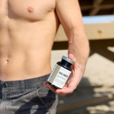 Les Labs Mature Male Bundle- Male Health and Hair Health Support Healthy Male Hormone Levels Endurance and a Great Head of Hair