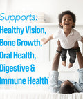Culturelle Kids Complete Multivitamin Probiotic Chewable Digestive Immune Support for Kids With 11 Vitamins Minerals including Vitamin C D3 and Zinc NonGMO Fruit Punch Flavor 50 Count