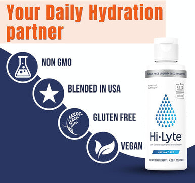 Hi-Lyte 48 Servings Performance, Fasting, Mineral Drops Electrolyte Supplement For Immune Support And Rapid Hydration No Calories No Sugar 20%+ More Potassium, Magnesium & Zinc