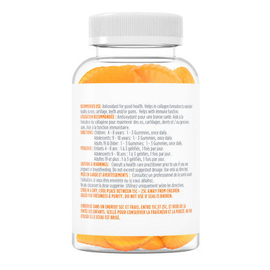 Renew Actives Vitamin C Gummies - Promotes Bone, Cartilage, Teeth, And Gum Health - Enhances Connective Tissue Formation - Source Of Antioxidants - 60 Gummies