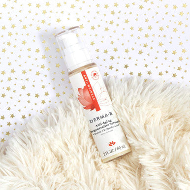 DERMA E Anti-Aging Regenerative Serum Hydrating Day and Night Serum Skin Renewing Serum with Glycolic Acid and Vitamin A Advanced Facial Skin Care Treatment, 2 fl oz