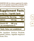 Solgar Naturally Sourced Vitamin K2 (Mk-7) 100 Mcg - 50 Vegetable Capsules - Supports Bone Health - Whole Food Source From Natto Extract - Non-Gmo Gluten Free 50 Total Servings