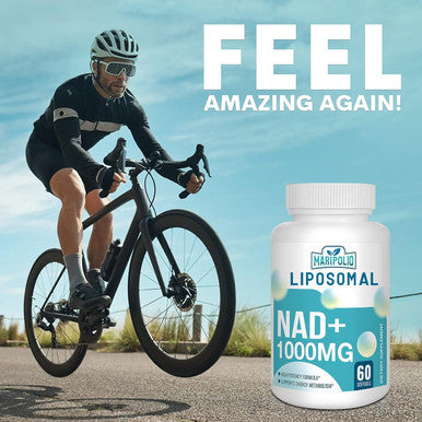 Liposomal Nad+ Supplement 1000 Mg Highest Nad Pontecy Max Absorption Pure Nad Supplement Energy And Dna Repair, Aging Defense, Brain Function 120 Softgels