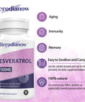 Herodianow Ultra High Purity Resveratrol, 1100Mg Trans-Resveratrol Supplement, Aging, Immune System, 60 Capsule(Pack Of 2)