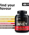 Optimum Nutrition Gold Standard Whey Muscle Building And Recovery Protein Powder With Naturally Occurring Glutamine And Amino Acids Extreme Milk Chocolate 71 Servings 2.27 Kg Packaging May Vary