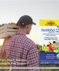 Country Life Realfood Organics for Men Multivitamin 60 Tablets 30 servings with 1300mg organic food blend 7mushroom superfood and innerfillet aloe for brain heart and energy support