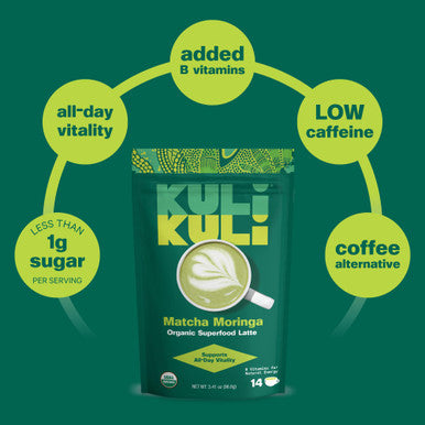 KULI KULI Organic Matcha Moringa Superfood Latte 3.41 OZ
