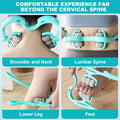 Neck Massager With 6 Ball Massage Points Handheld Manual Roller Massager Tool For Neck, Back, Shoulders, Waist And Legs Deep Tissue