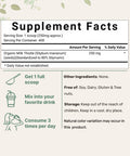 Organic Milk Thistle Extract, 3.5 Ounces, Pure Milk Thistle Powder Organic, Milk Thistle Tea, Contains 80% Active Silymarin, Strongly Supports Liver Health and Antioxidant, Vegan Friendly