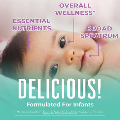 Maryruth Organics Multivitamin & Multimineral for Infants | USDA Organic | Sugar | Liquid Vitamins for Babies 6-12 Months | Immune Support & Overall Wellness | Vegan | Non-GMO | 2 Fl Oz