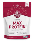Manitoba Harvest Organic Max Protein Powder, Unsweetened, 32 oz | 20 g Protein and 4.5 g Omegas 3 and 6 per 32 g Serving, Keto-Friendly, Preservative-Free, Non-GMO, Packaging May Vary