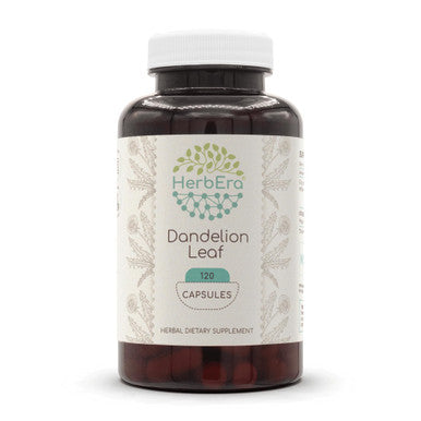 Herbera Dandelion Leaf 120 Capsules, 500 Mg, Dandelion (Taraxacum Officinale) Dried Leaf (120 Capsules)