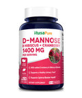 D-Mannose Complex 1400 mg ( with Hibiscus and Cranberry) - 180 Veggie Caps.