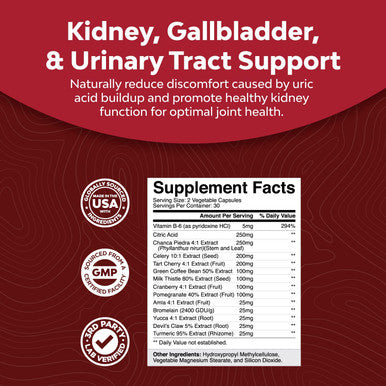 Bundle of Uric Acid Vitamins and Natural Cranberry Gummies for Men and Women - Herbal Full Body Cleanse Joint Support - Antioxidant Cranberry Chews 1000mg for Urinary Tract Health Kidney Support