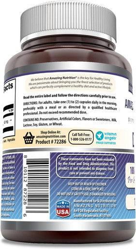 Amazing Nutrition Formulas DHEA 100 mg Capsules | Supplement | Non-GMO | Gluten | Made in USA (1 Pack 100 Count)