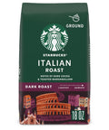 Starbucks Ground Coffee, Dark Roast Coffee, Italian Roast, 100% Arabica, 1 bag (18 oz)