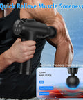 Massage Gun, Muscle Massage Gun For Athletes Handheld Electric Deep Tissue Back Massager, Percussion Massage Device For Pain Relief With 30 Speed Levels 9 Heads