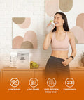 OMNIA Pure Whey Protein Powder Nutrition Low Carbs and Low Sugar Muscle Building Powder Over 22G Protein Per Serving - 33 Servings - 1 KG - Cookies and Cream