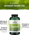 Swanson Pygeum - 120 Capsules 400 mg Each - Herbal Supplement for Male Prostate Health Bladder and Urinary Tract Support (2 Pack)
