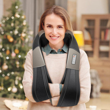 Jqx Neck Massager, Cordless Shiatsu Neck And Back Massager With 5 Speed Levels, Shoulder Massager With 3D Kneading Massager, Relax Muscles At Home& Offie& Car, Best Gifts For Women Men Mom Dad