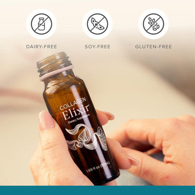 Isagenix Collagen Elixir - Collagen Drink with Marine Collagen Peptides - Liquid Collagen Shot to Support a Youthful Appearance with Vitamin C Zinc & Biotin - 50 mL